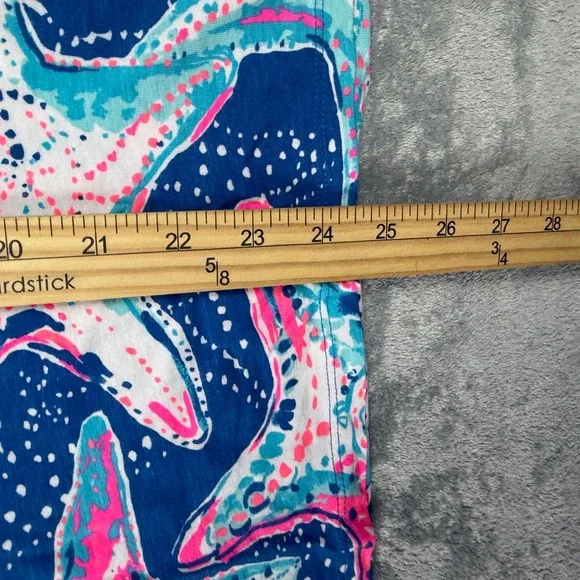 Lilly Pulitzer Indigo Star Struck Print Dori Tee Womens Medium - Picture 5 of 7